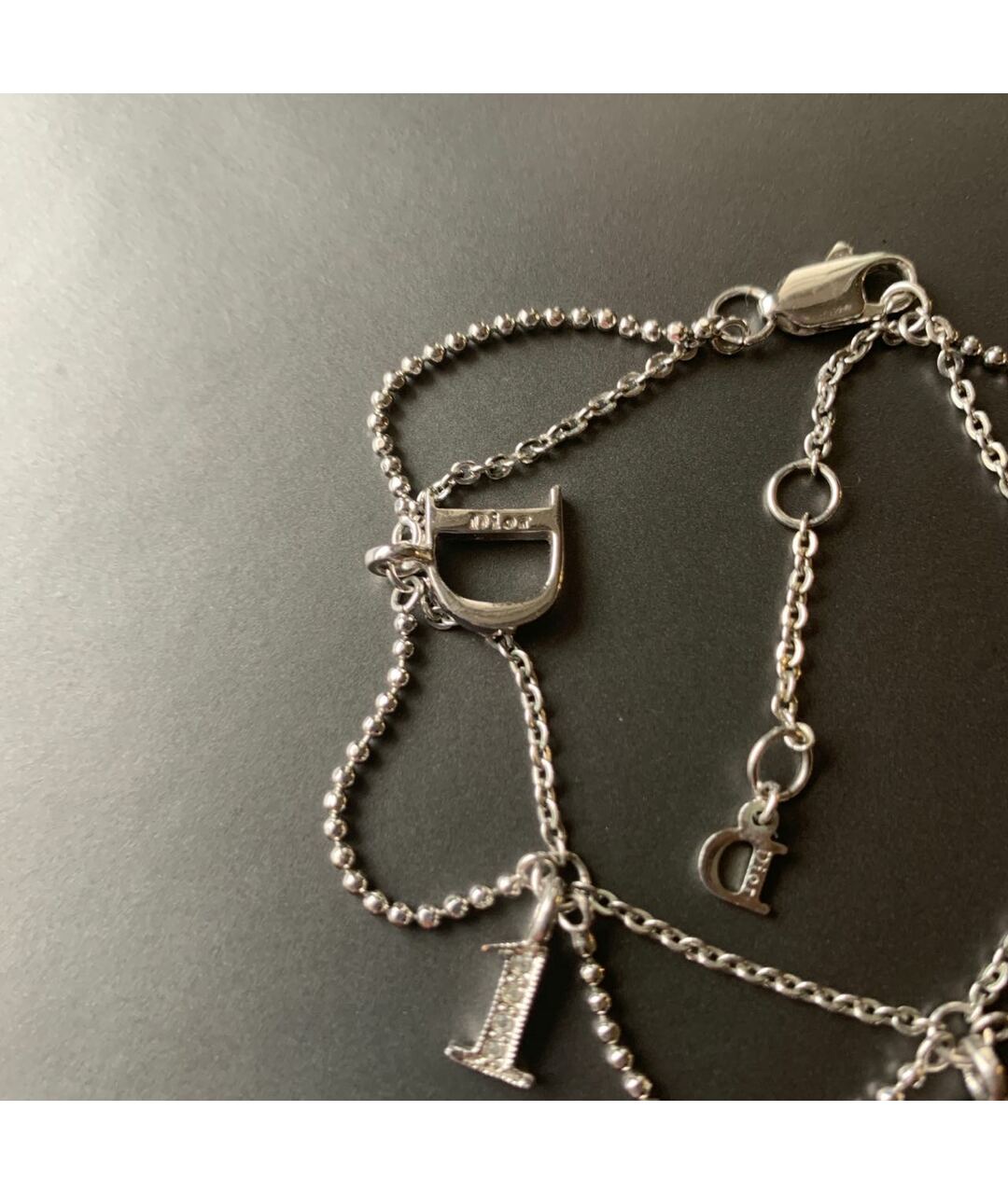 CHRISTIAN DIOR PRE-OWNED Серебрянный металлический браслет, фото 3