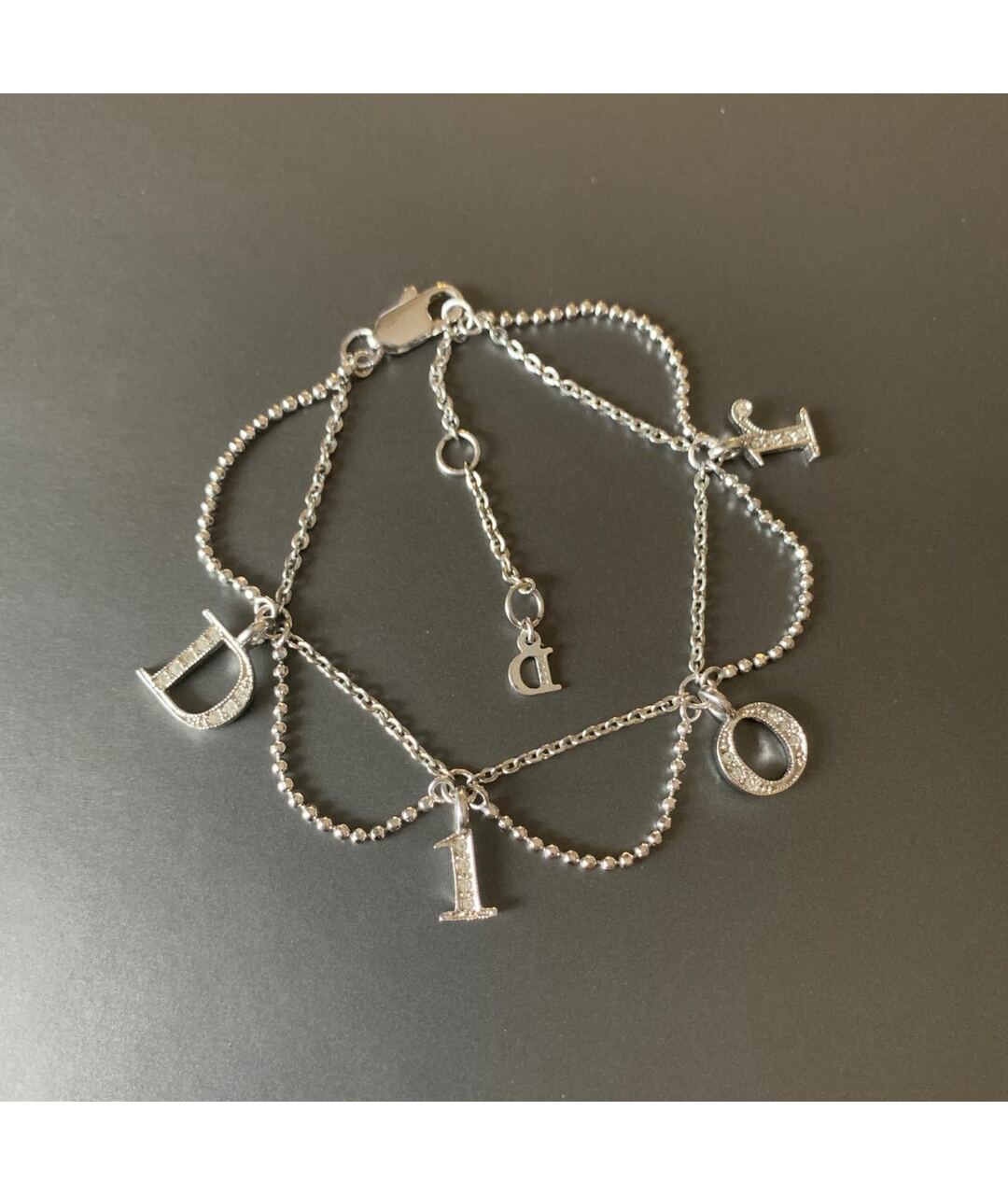 CHRISTIAN DIOR PRE-OWNED Серебрянный металлический браслет, фото 6