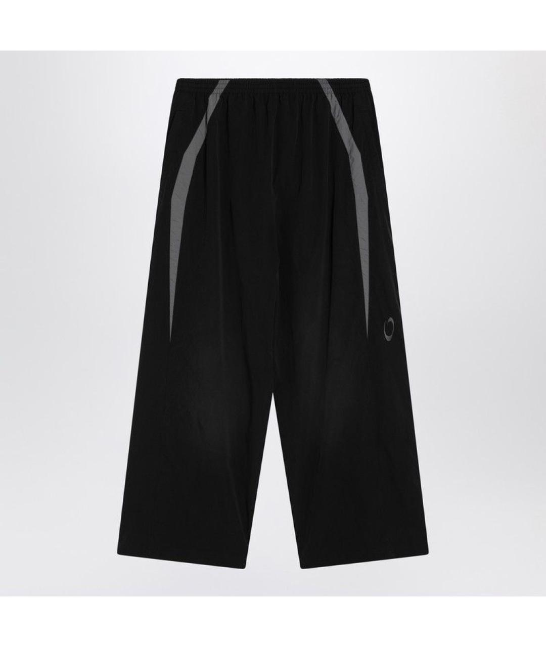 BALENCIAGA Черные полиэстеровые повседневные брюки, фото 3