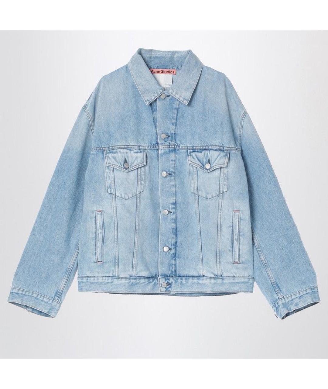 ACNE STUDIOS Голубая хлопковая куртка, фото 3