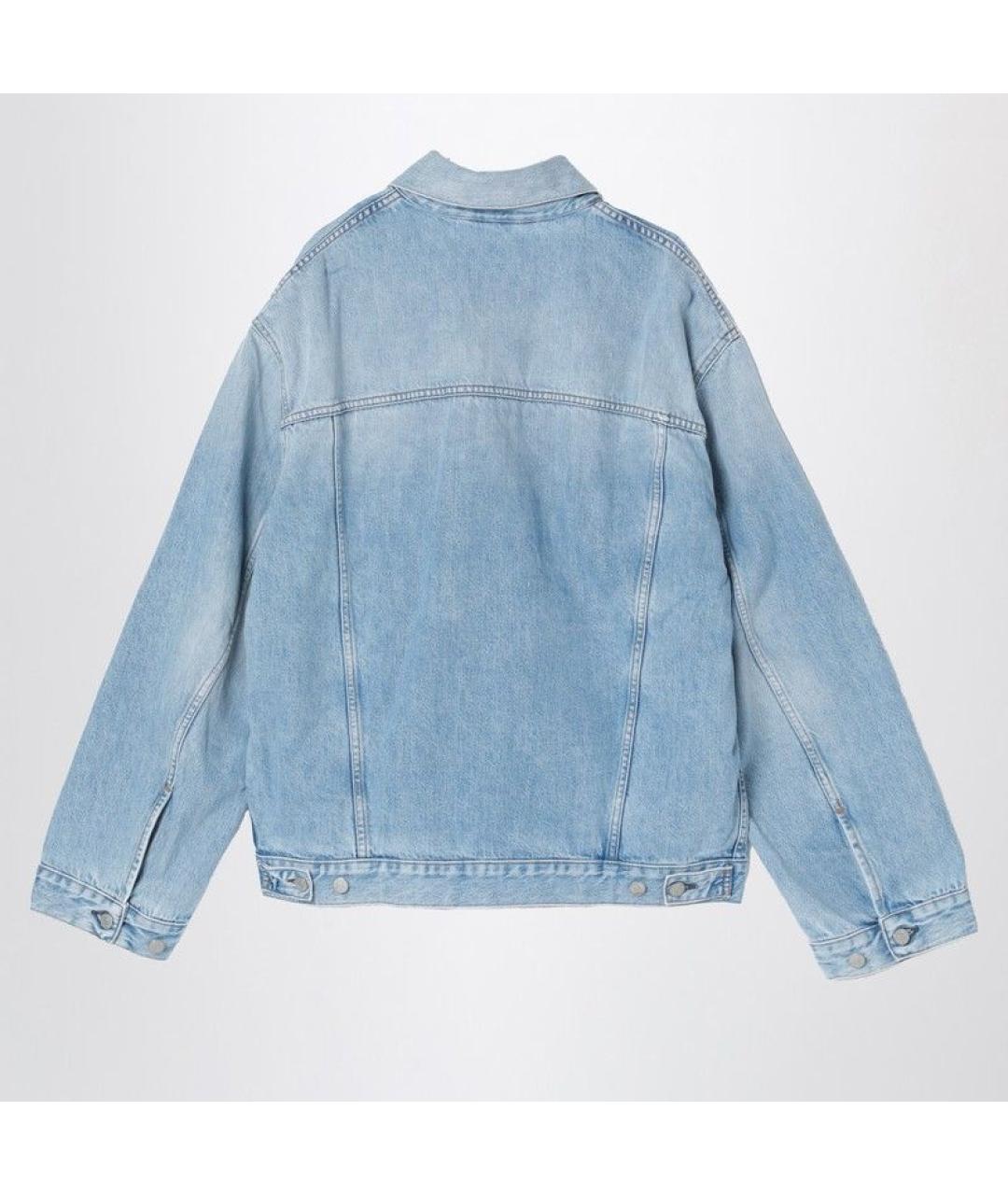ACNE STUDIOS Голубая хлопковая куртка, фото 2