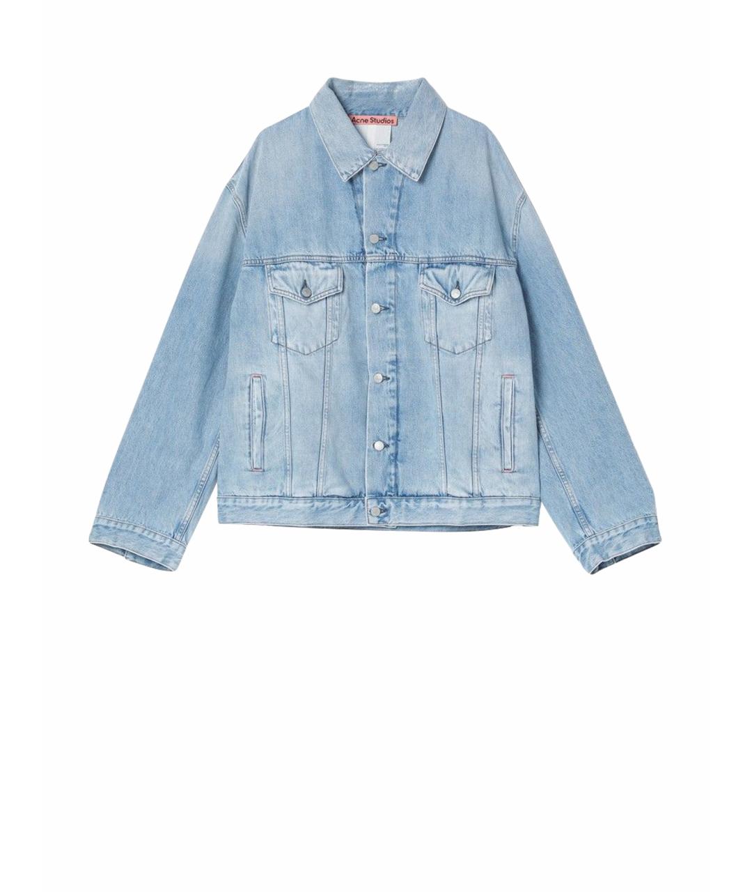 ACNE STUDIOS Голубая хлопковая куртка, фото 1
