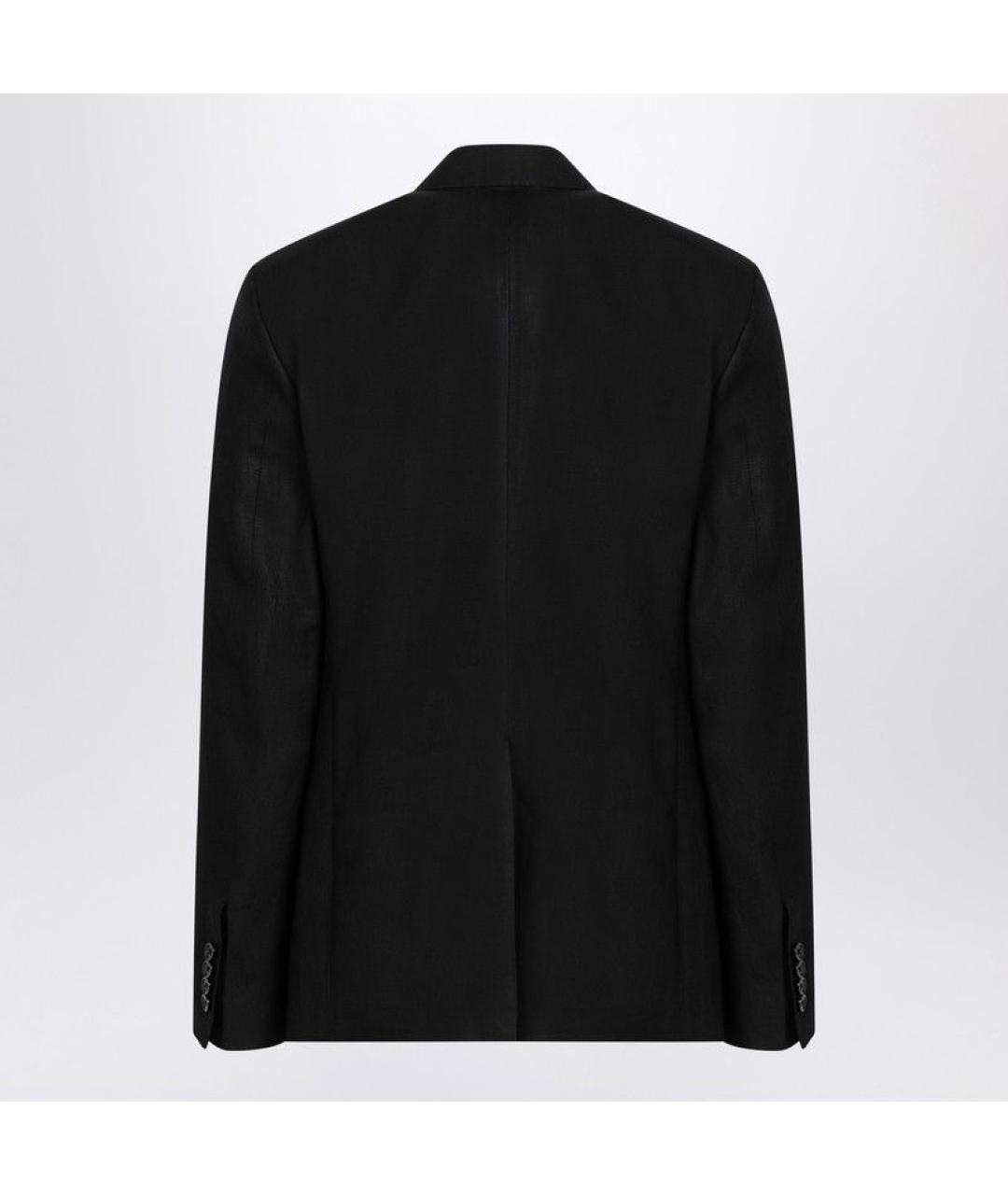 DOLCE&GABBANA Черная льняная куртка, фото 2
