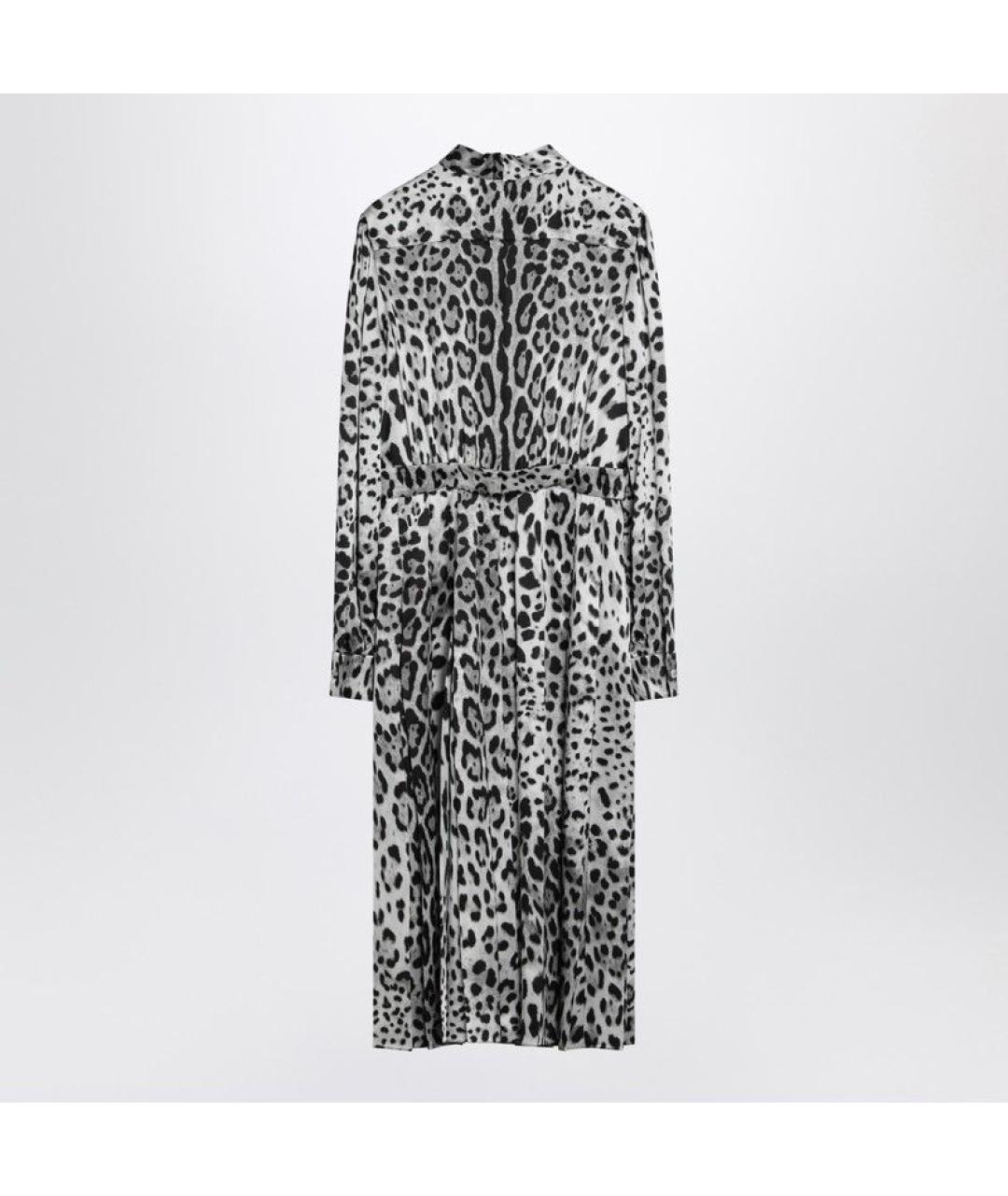 DOLCE&GABBANA Мульти шелковое повседневное платье, фото 2