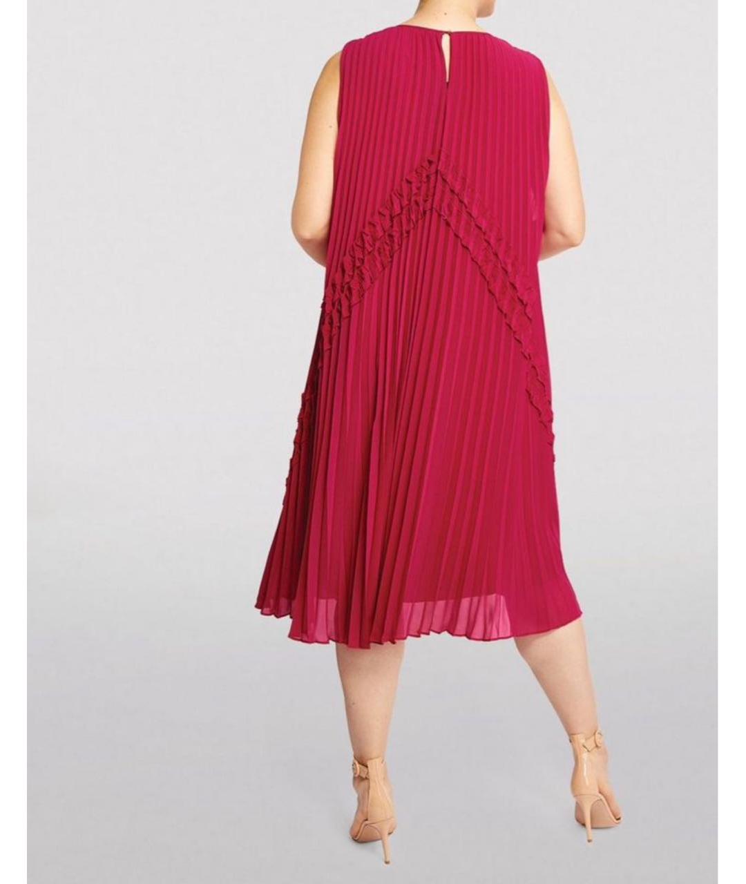 MAX MARA Розовое полиэстеровое повседневное платье, фото 2