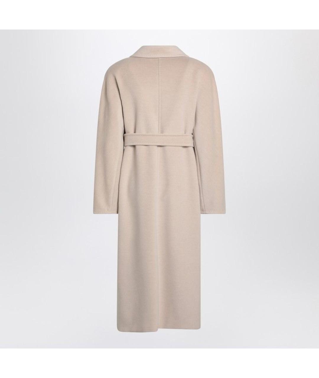 MAX MARA Бежевое шерстяное пальто, фото 2
