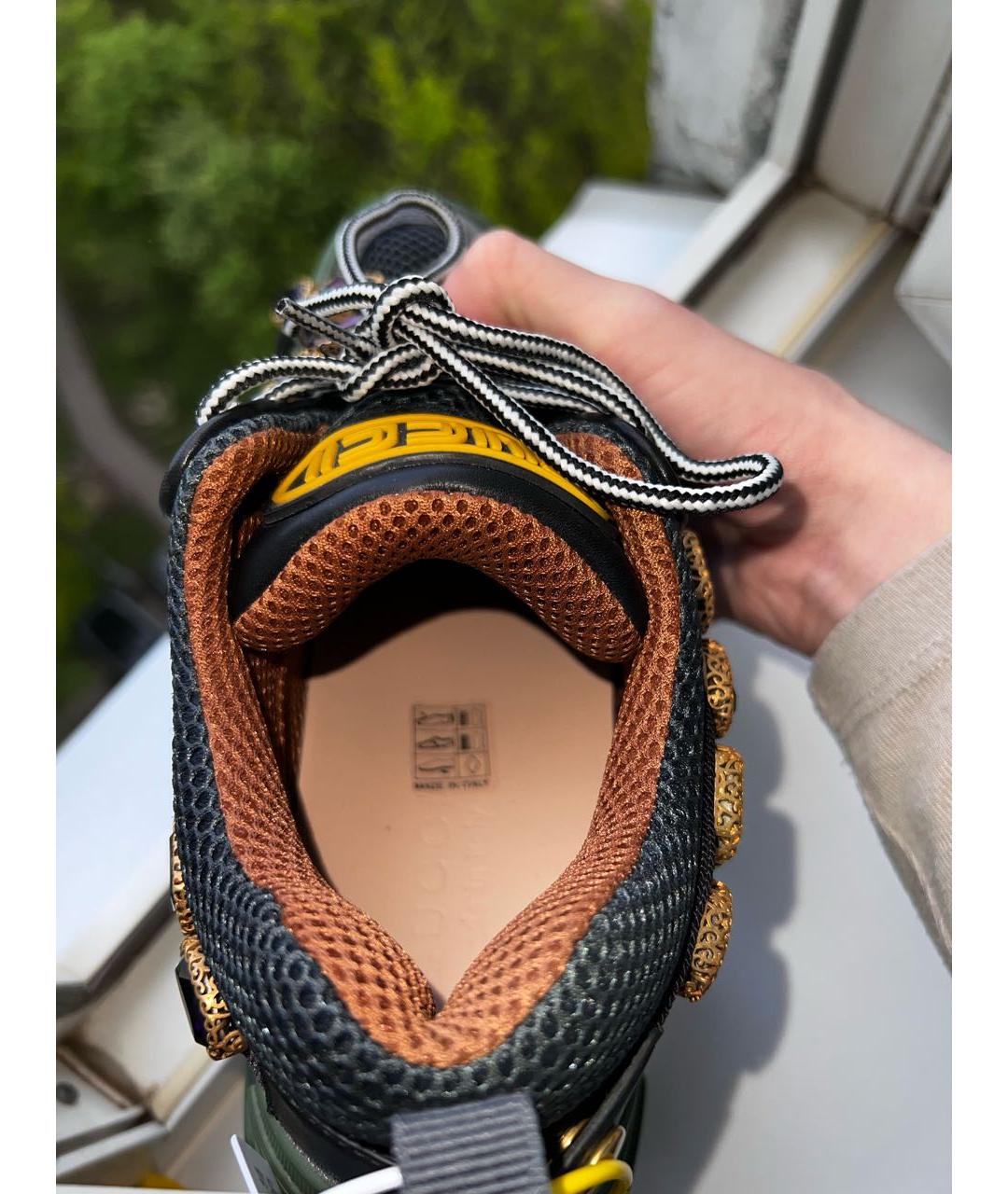 GUCCI Мульти кожаные кроссовки, фото 3
