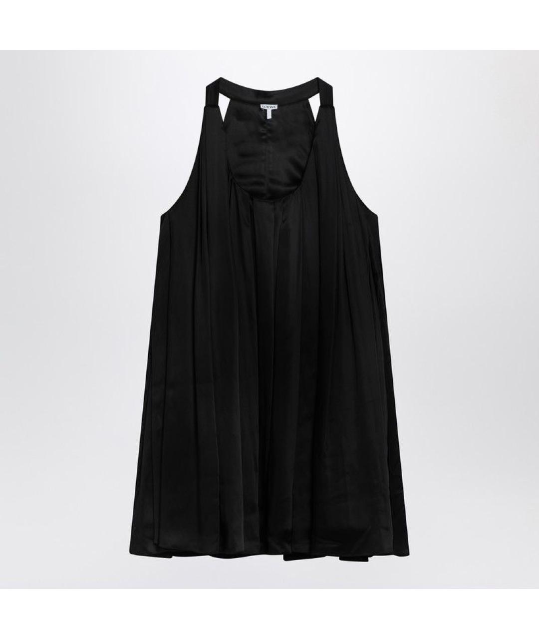 LOEWE Черное хлопковое повседневное платье, фото 3