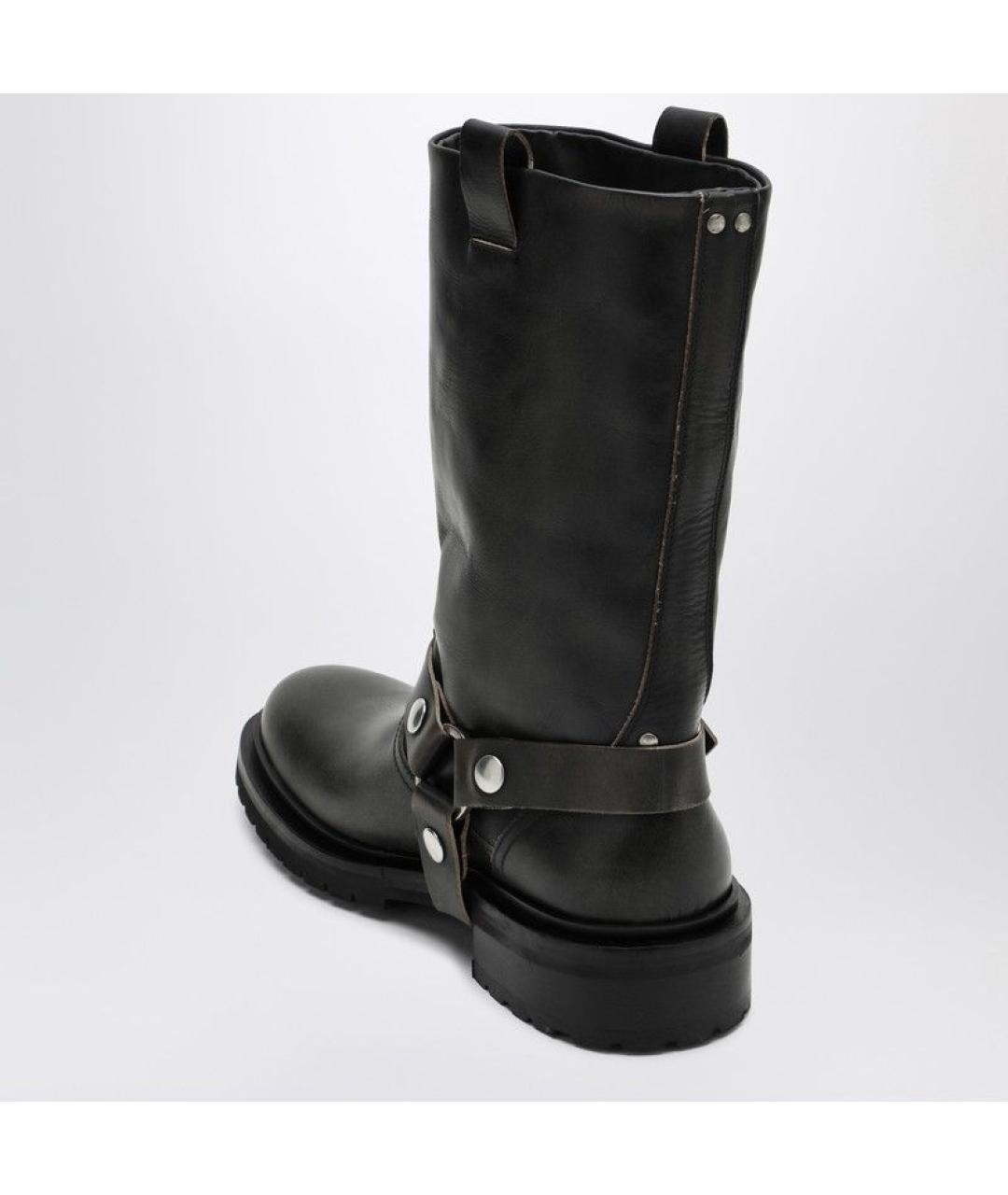 GOLDEN GOOSE DELUXE BRAND Черные кожаные сапоги, фото 3