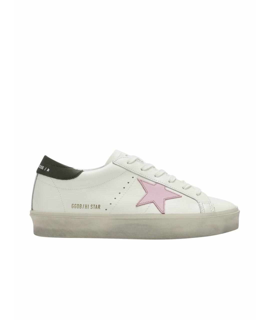 GOLDEN GOOSE DELUXE BRAND Белые кожаные кеды, фото 1