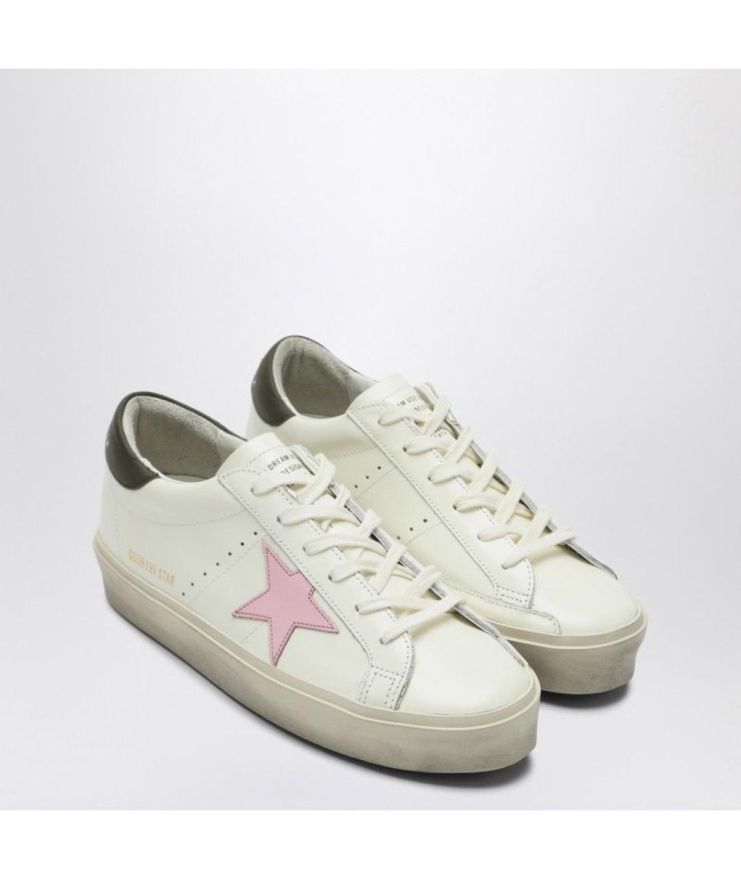 GOLDEN GOOSE DELUXE BRAND Белые кожаные кеды, фото 2