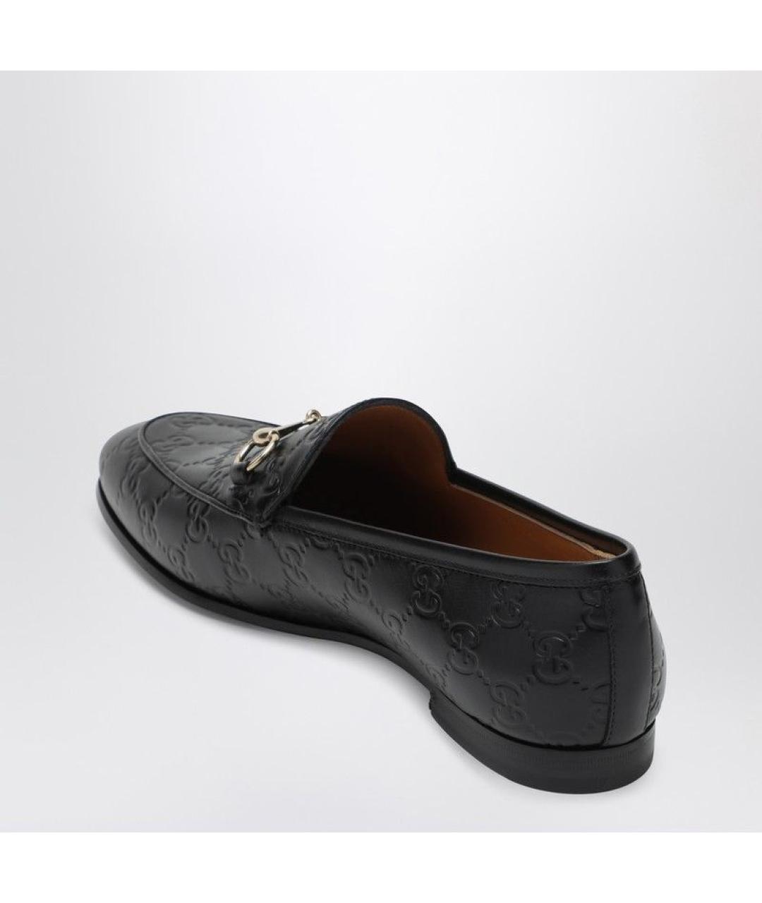 GUCCI Черные кожаные лоферы, фото 3