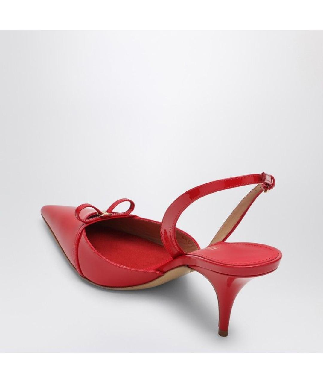FERRAGAMO Красные кожаные туфли, фото 3