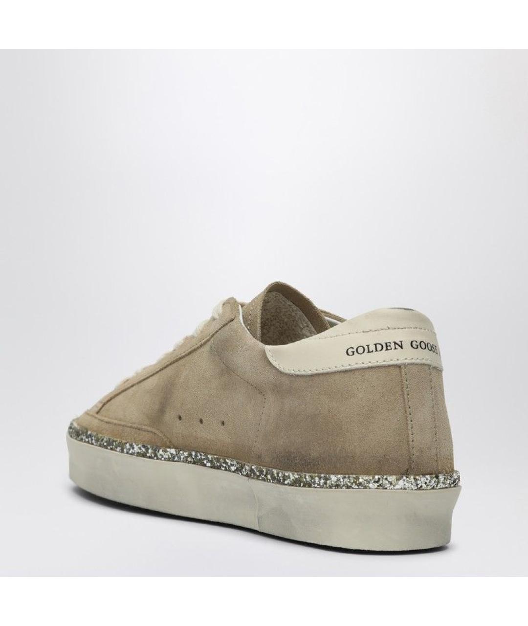 GOLDEN GOOSE DELUXE BRAND Бежевые кожаные кеды, фото 3