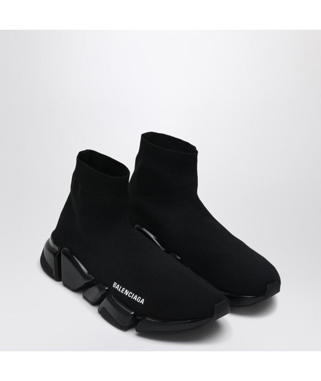 BALENCIAGA Черные синтетические кроссовки, фото 2
