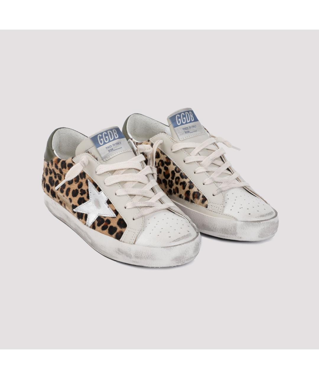 GOLDEN GOOSE DELUXE BRAND Мульти кожаные кеды, фото 4