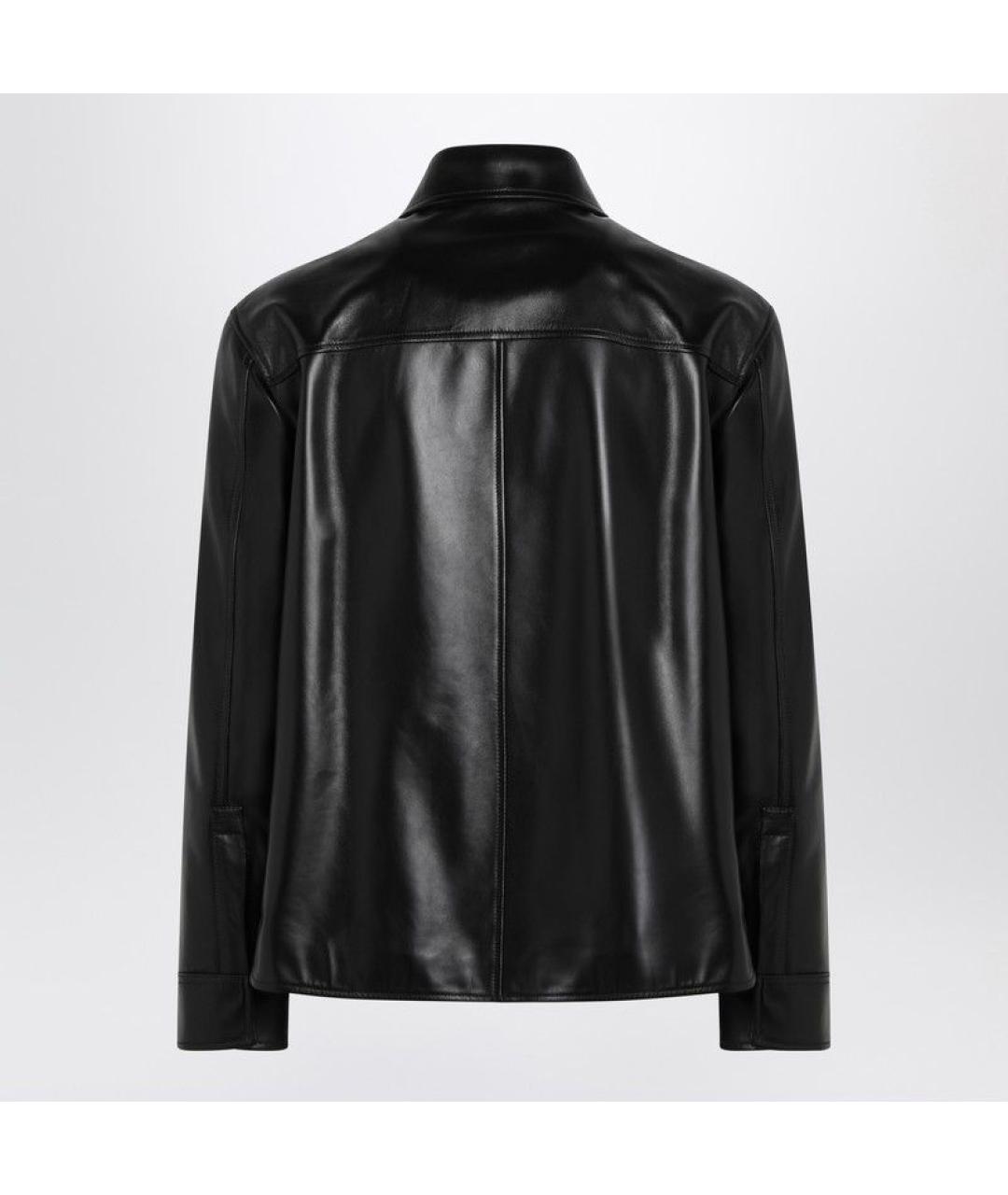 LOEWE Черная кожаная куртка, фото 2