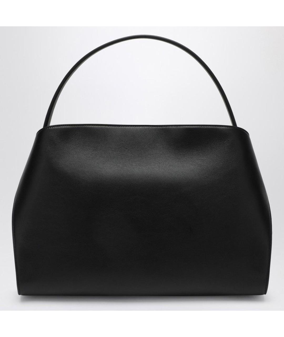 FERRAGAMO Черная кожаная сумка тоут, фото 2