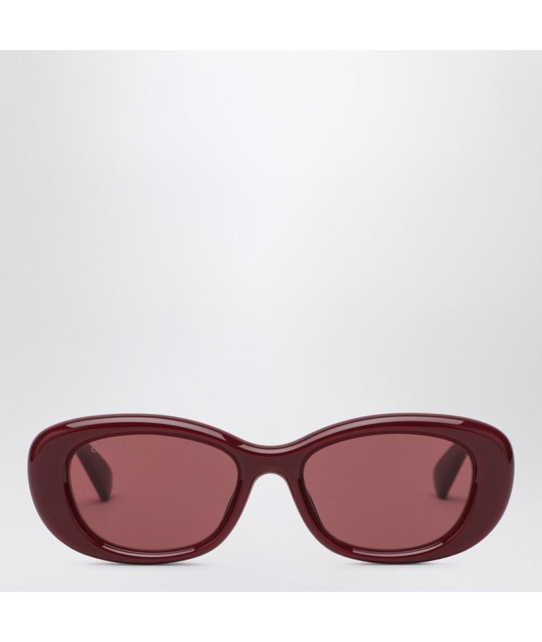 GUCCI Бордовые солнцезащитные очки, фото 3