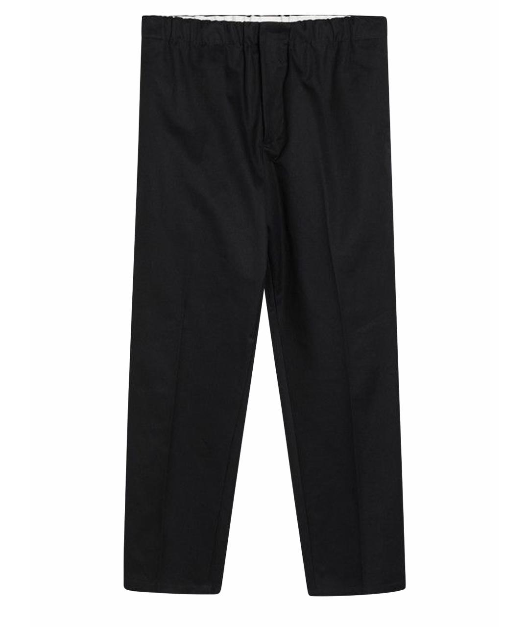 JIL SANDER Синие хлопковые повседневные брюки, фото 1