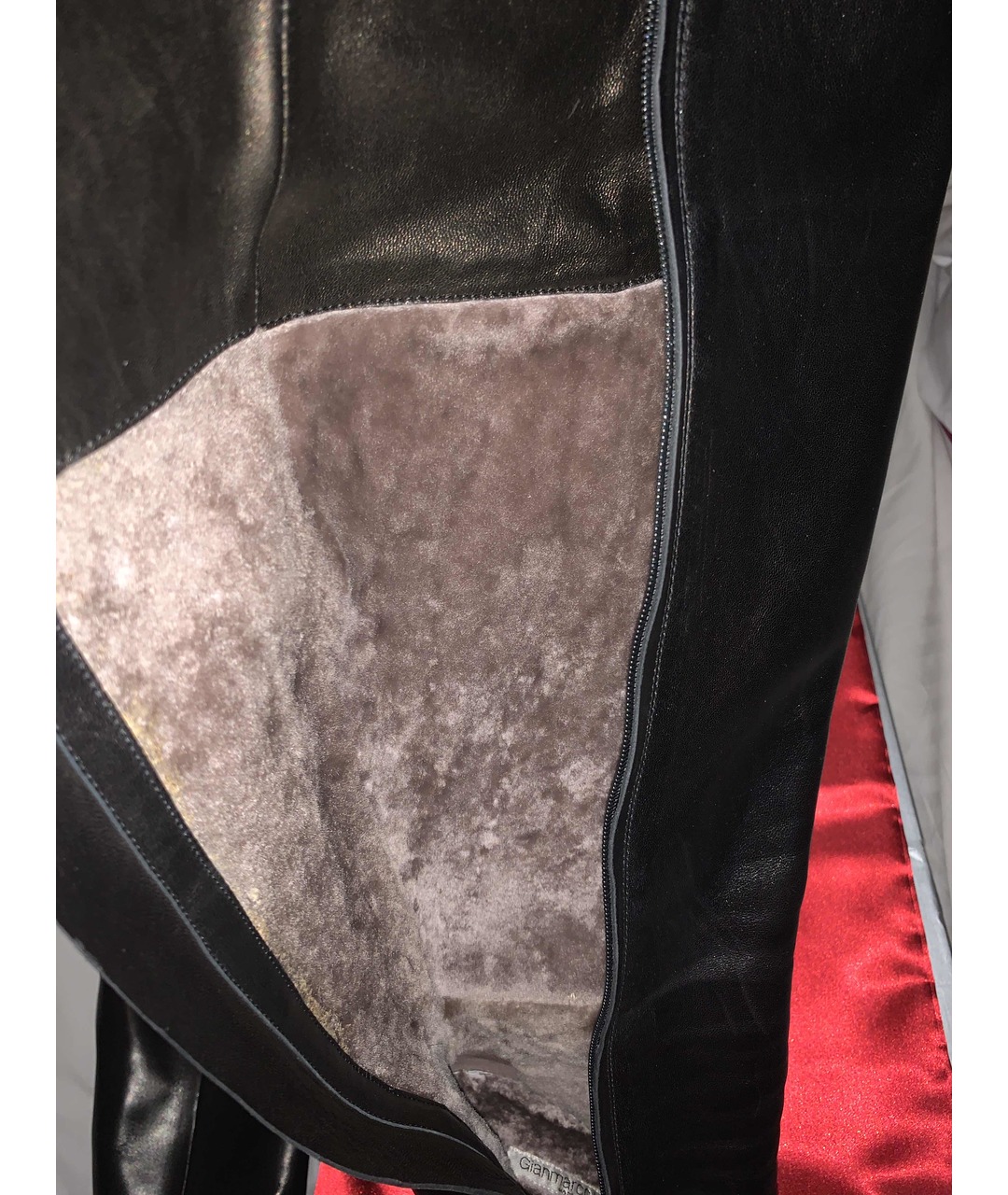 GIAN MARCO LORENZI Черные кожаные сапоги, фото 4