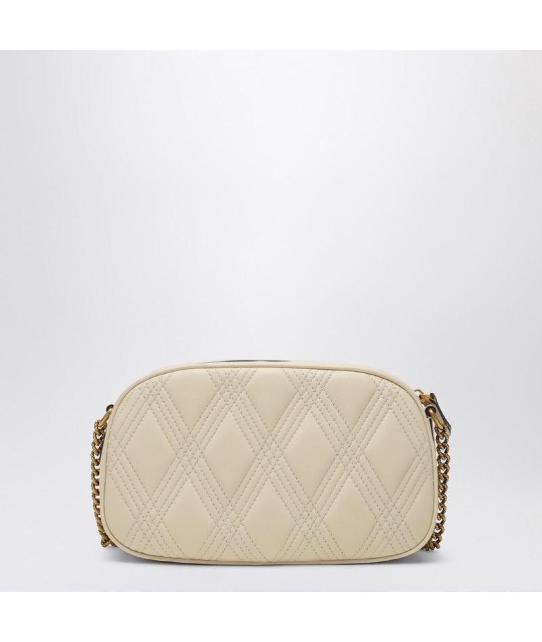 VALENTINO Бежевая кожаная сумка через плечо, фото 2