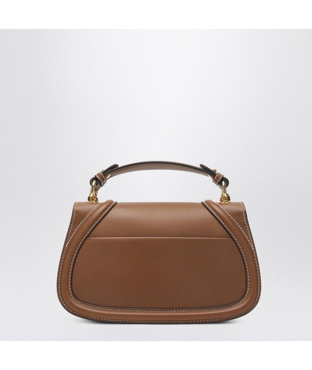 GUCCI Коричневая кожаная сумка через плечо, фото 2