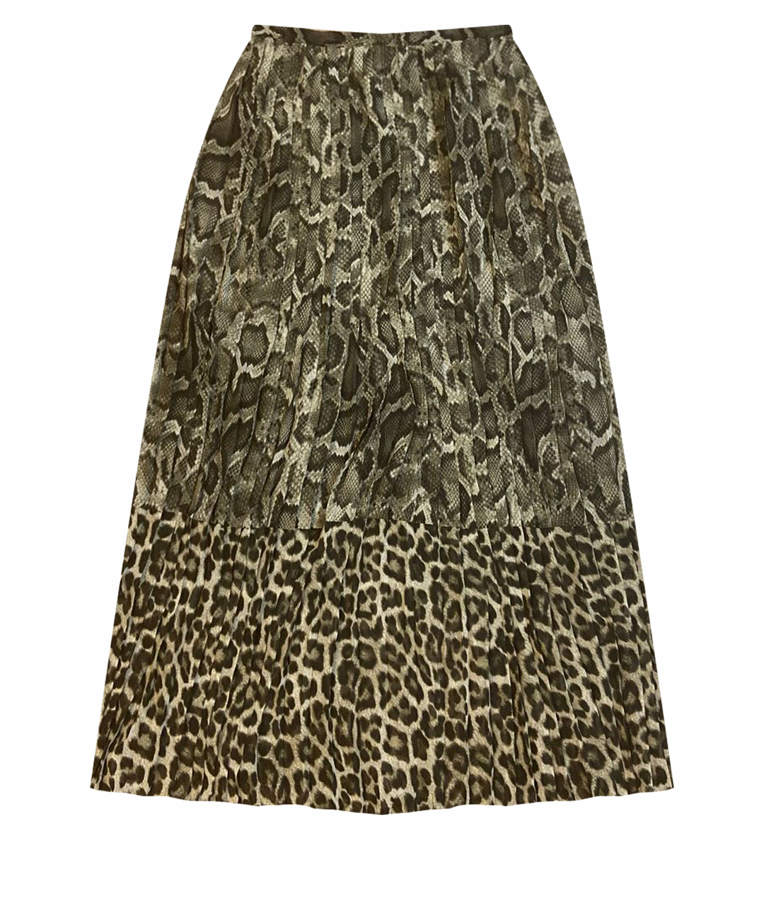 MICHAEL KORS Хаки полиэстеровая юбка макси, фото 1