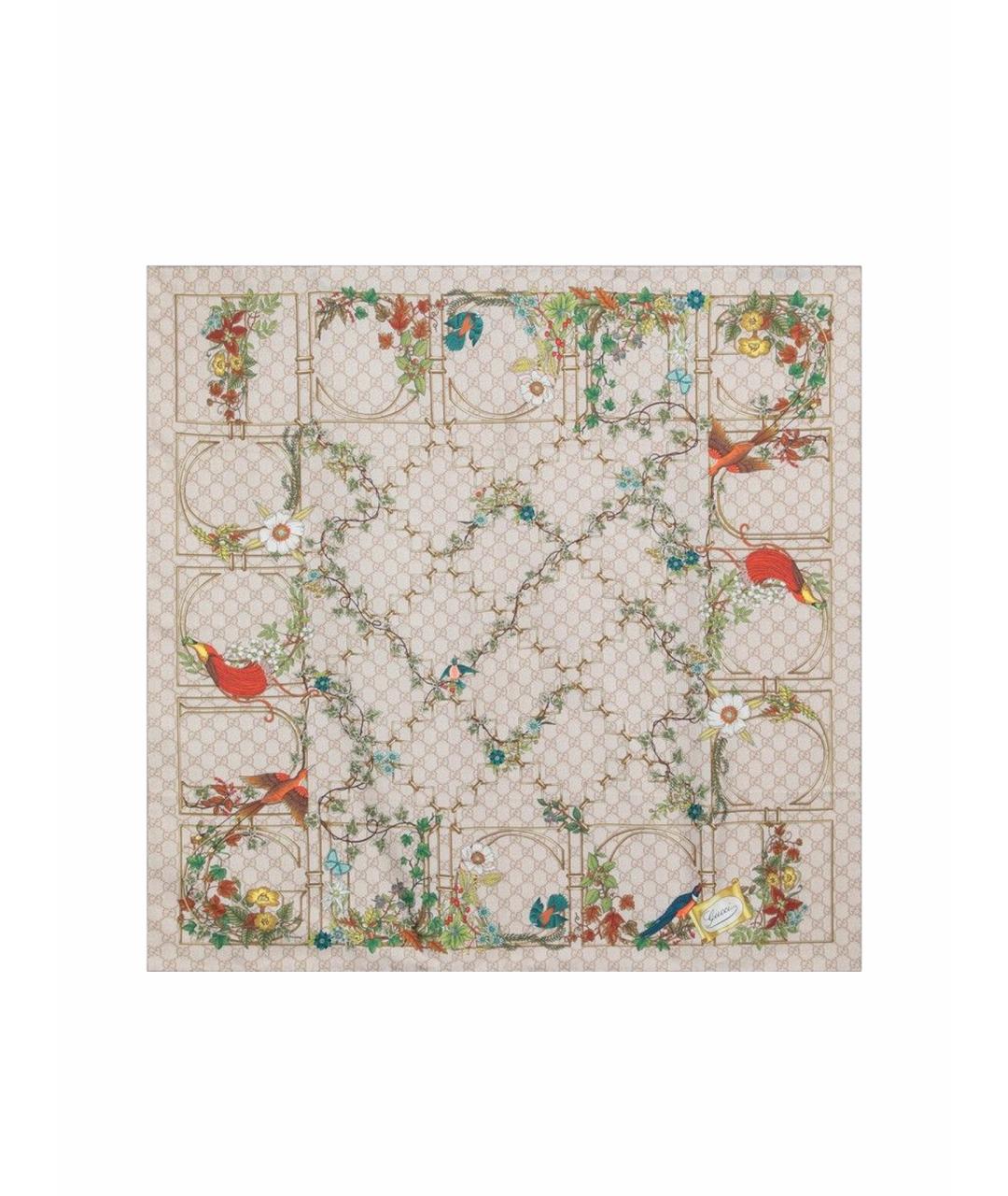 GUCCI Мульти шелковый платок, фото 1