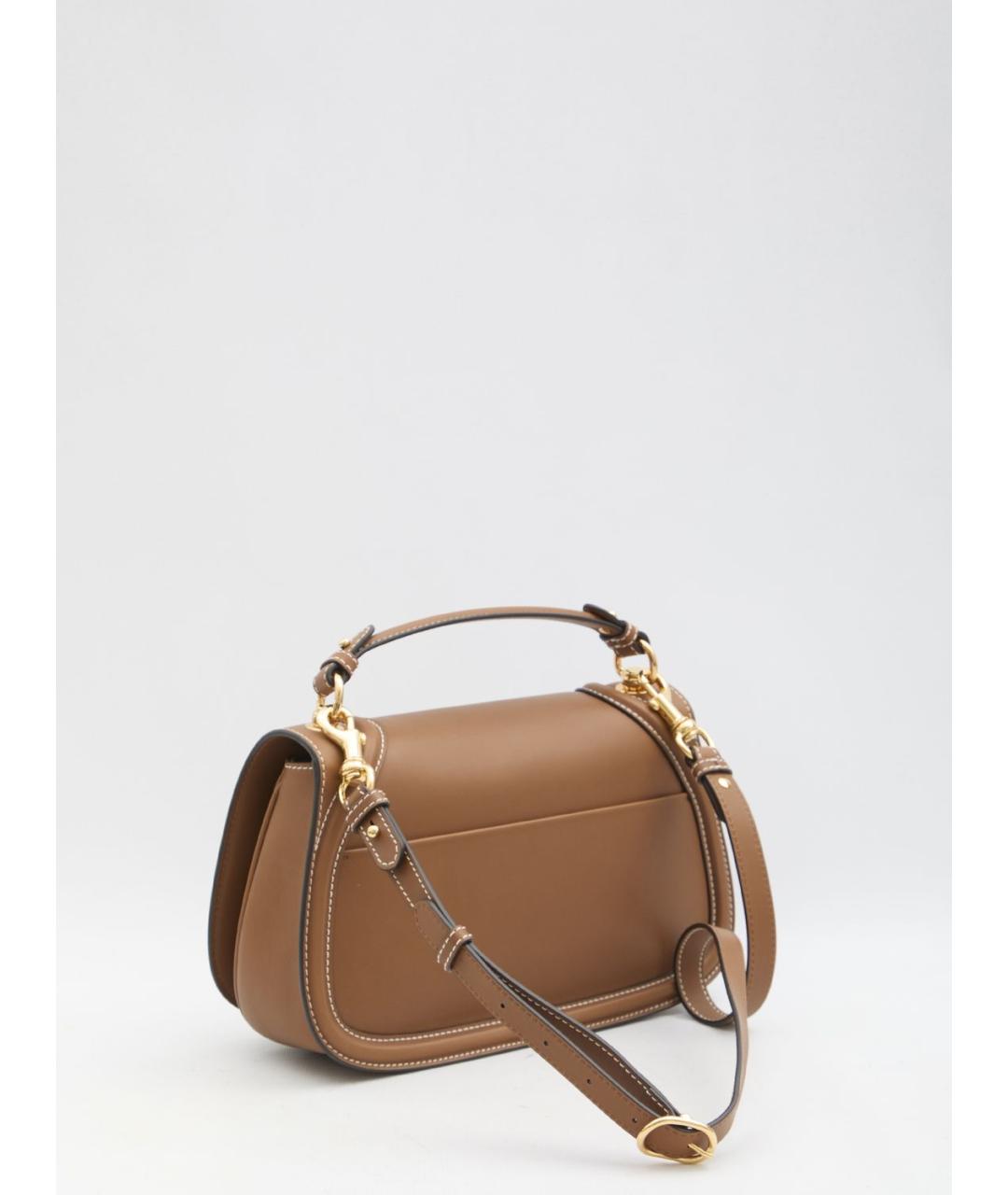 GUCCI Коричневая кожаная сумка через плечо, фото 2