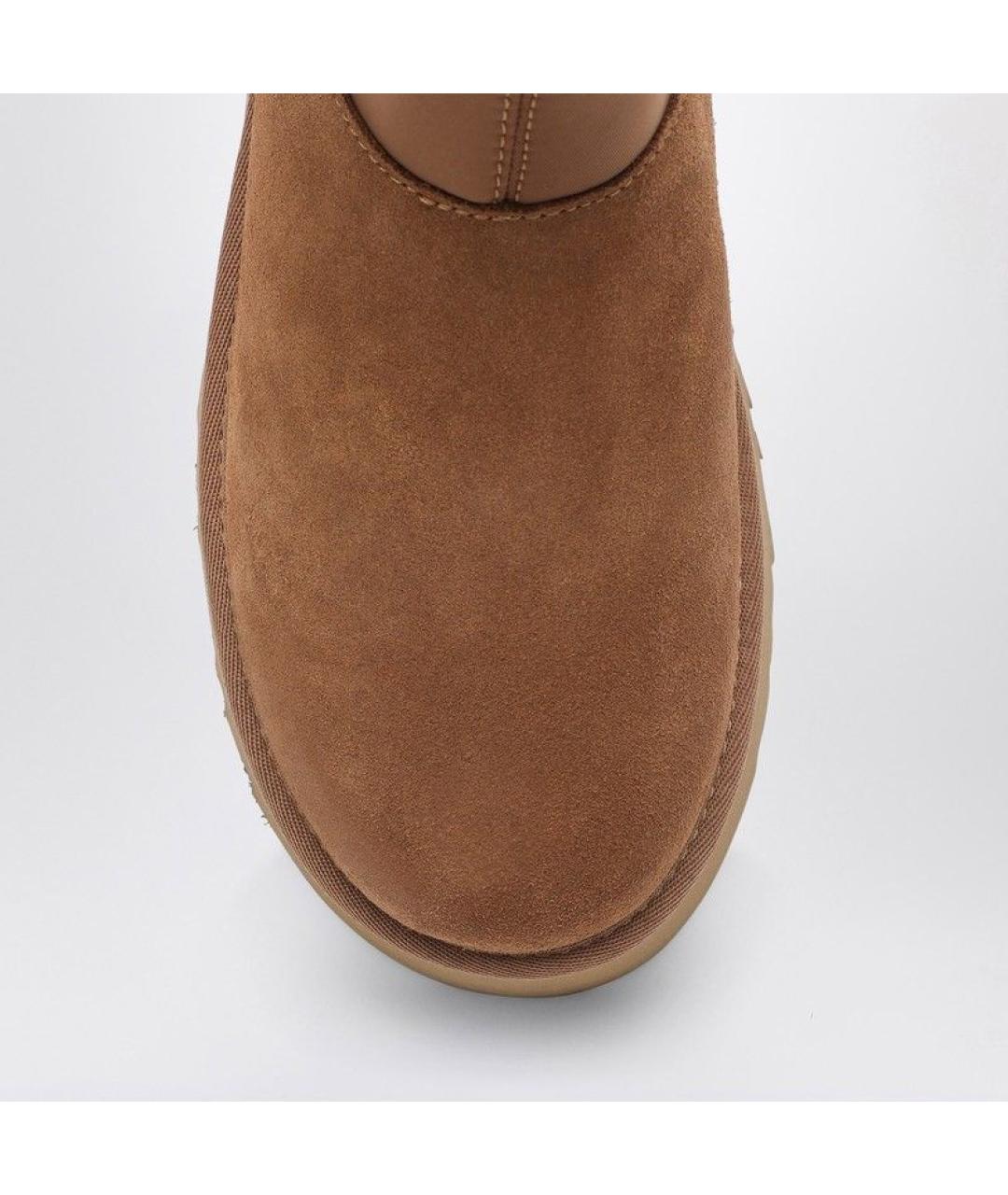UGG AUSTRALIA Коричневые кожаные ботинки, фото 3