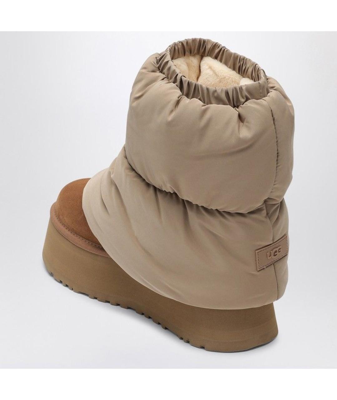 UGG AUSTRALIA Коричневые кожаные ботинки, фото 4