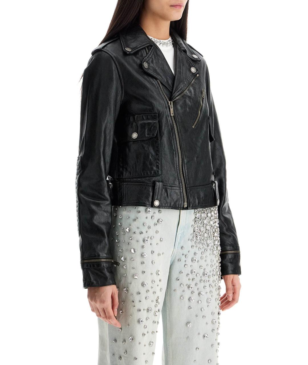 GOLDEN GOOSE DELUXE BRAND Черная полиэстеровая куртка, фото 2