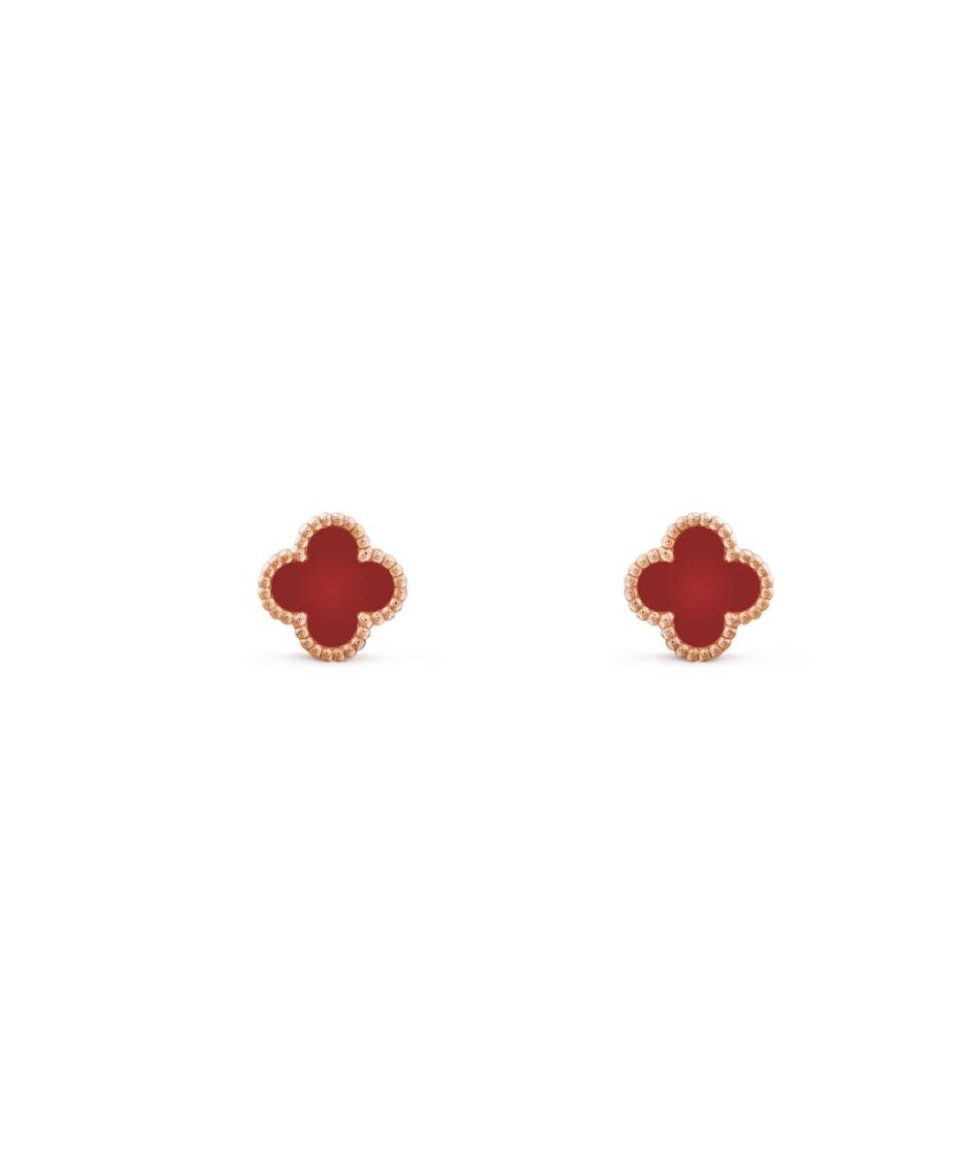 VAN CLEEF & ARPELS Красные серьги из розового золота, фото 1