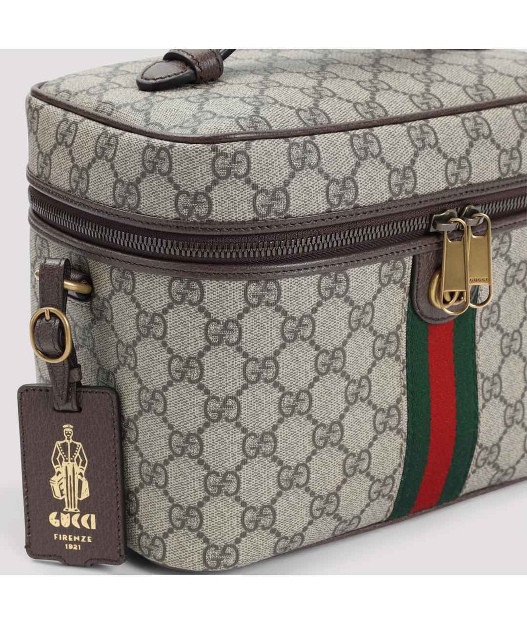 GUCCI Коричневая барсетка, фото 4