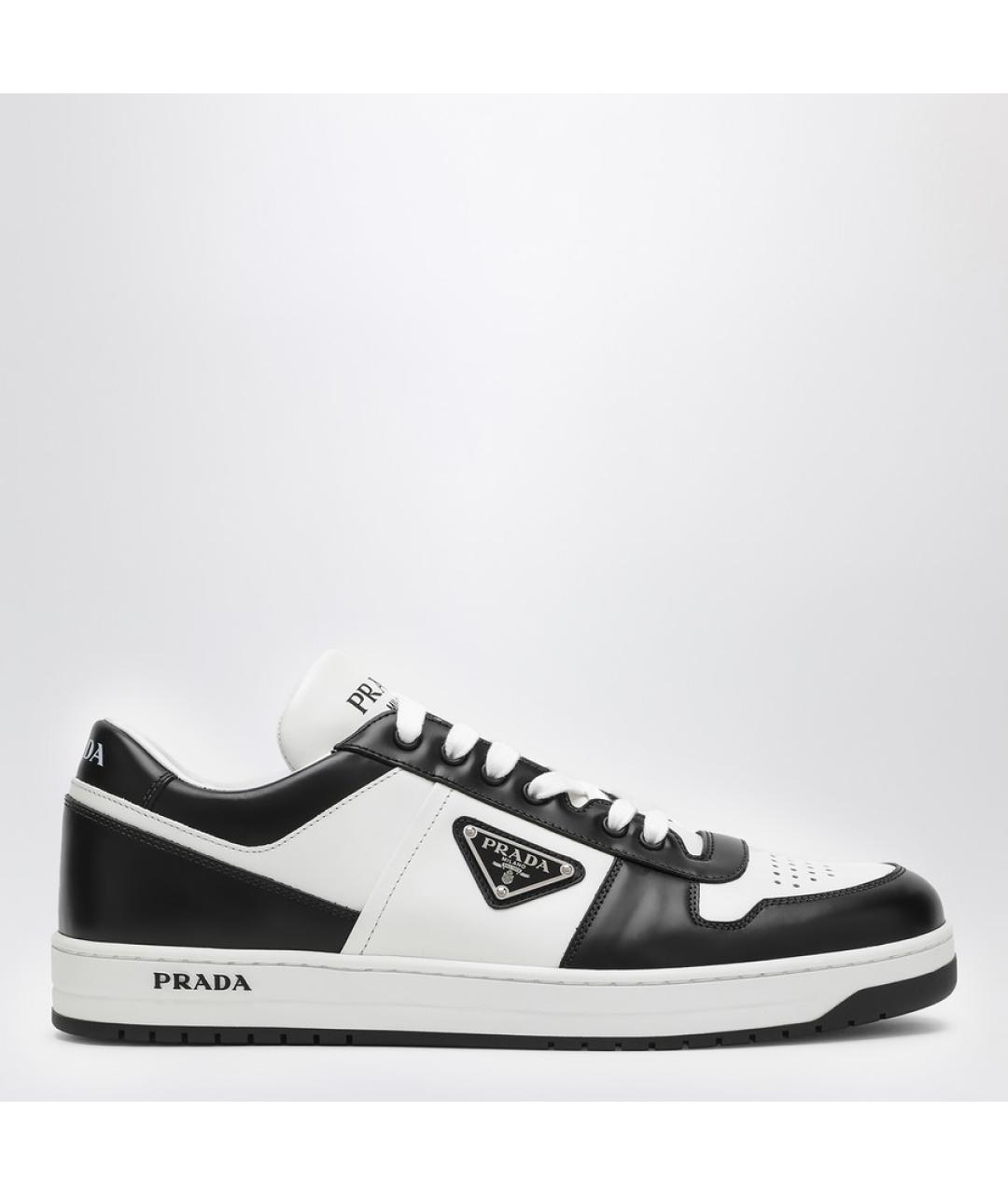 PRADA Мульти кожаные низкие кроссовки / кеды, фото 4