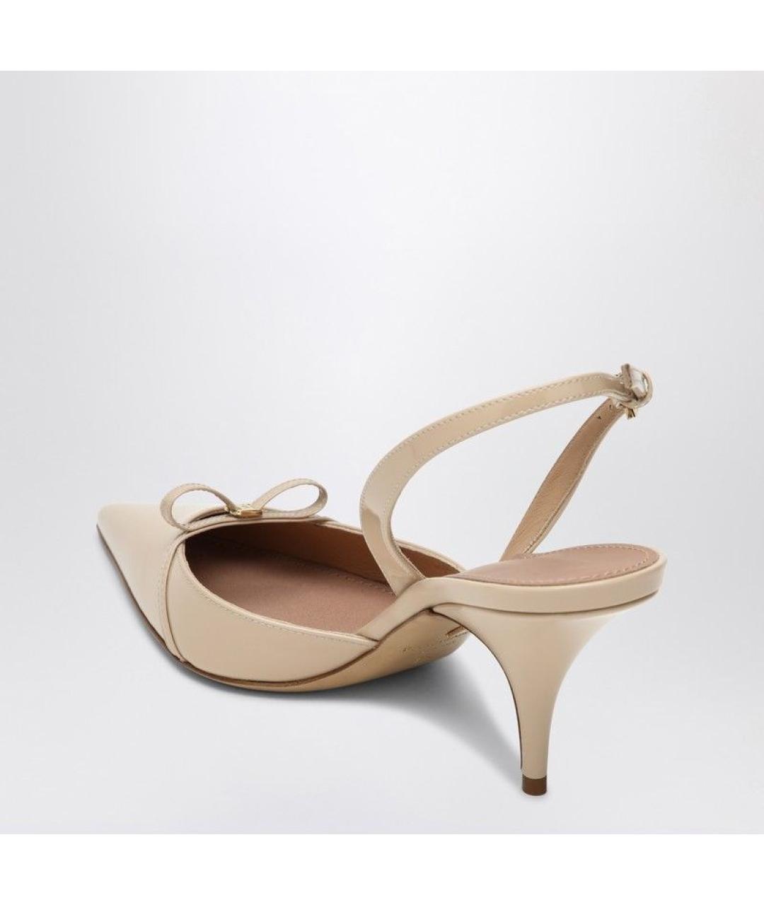 FERRAGAMO Бежевые кожаные туфли, фото 3