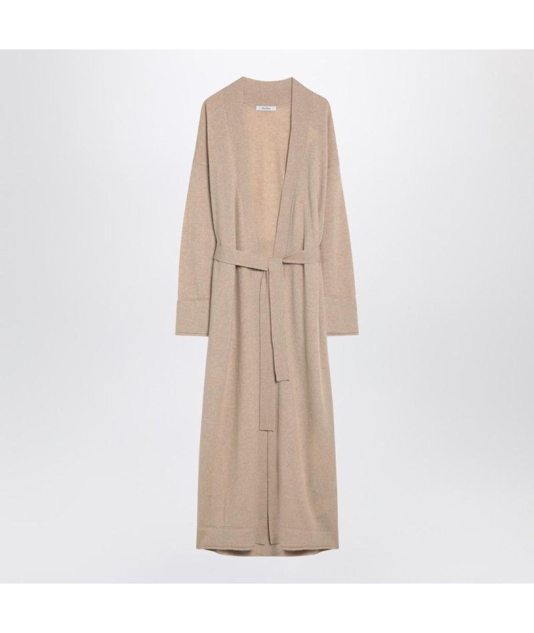 MAX MARA Бежевый кашемировый кардиган, фото 3
