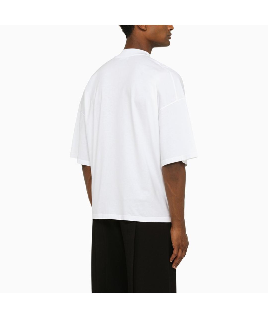 JIL SANDER Белая хлопковая футболка, фото 3