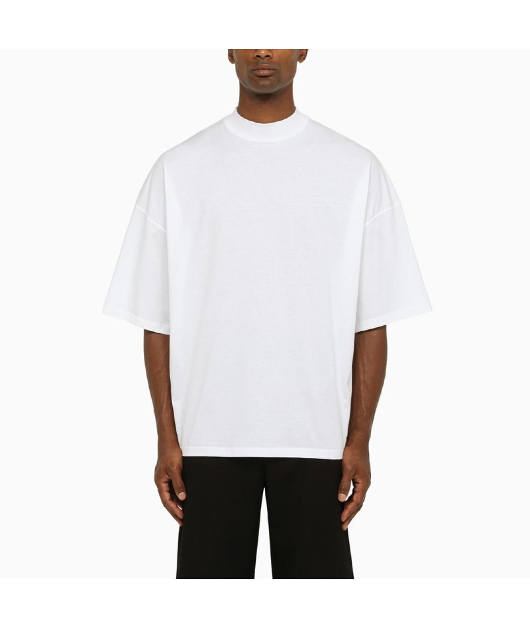 JIL SANDER Белая хлопковая футболка, фото 5