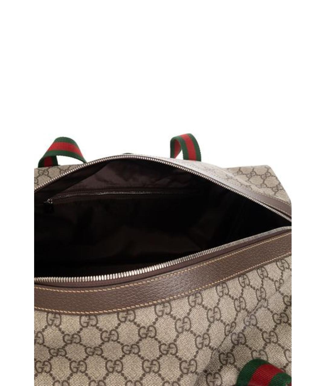 GUCCI Бежевая сумка тоут из искусственной кожи, фото 4