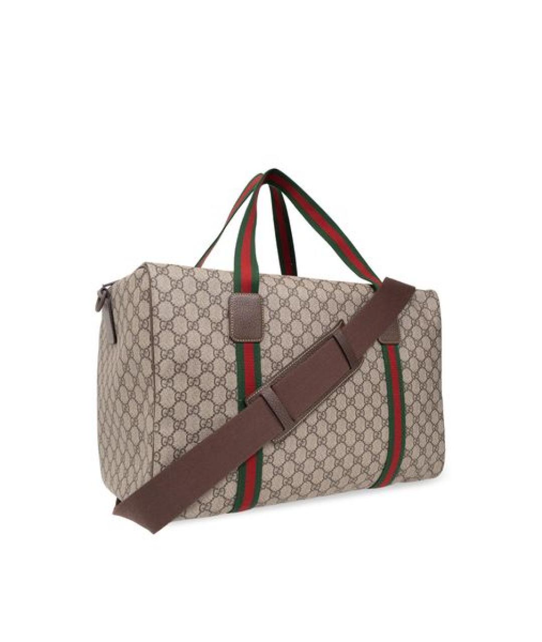 GUCCI Бежевая сумка тоут из искусственной кожи, фото 3