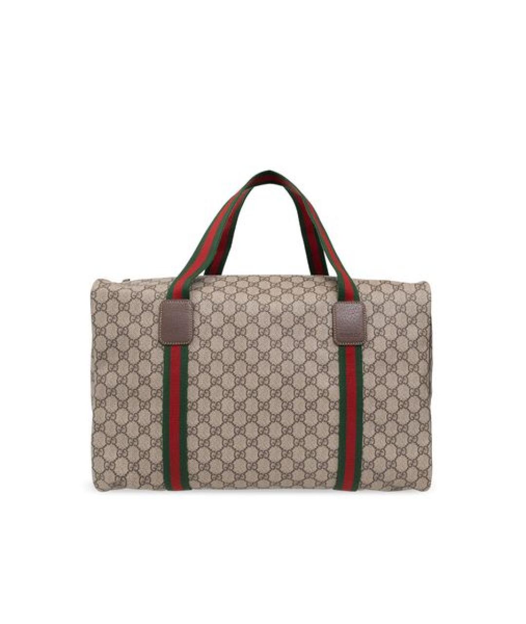 GUCCI Бежевая сумка тоут из искусственной кожи, фото 2