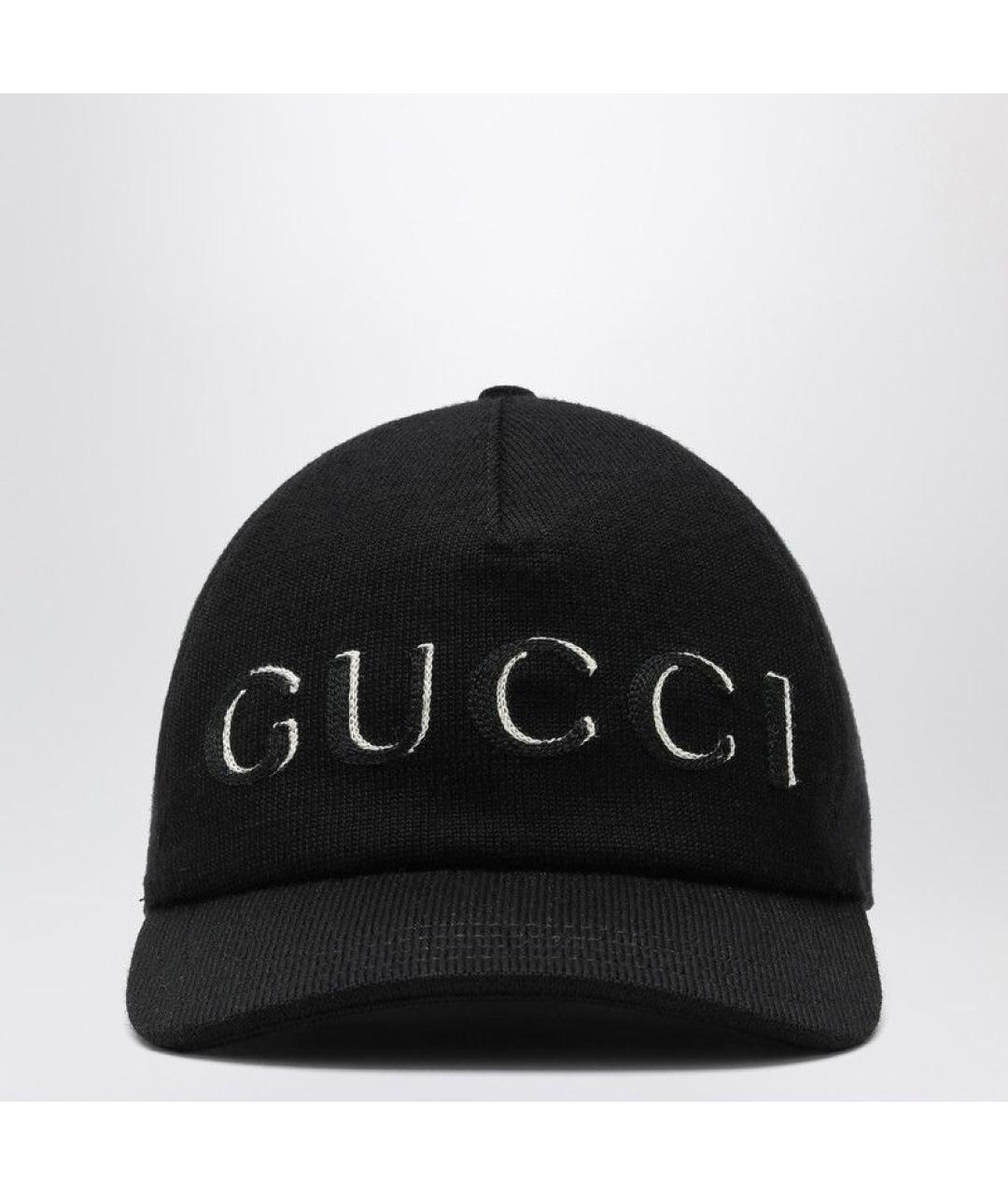 GUCCI Черная хлопковая кепка/бейсболка, фото 2