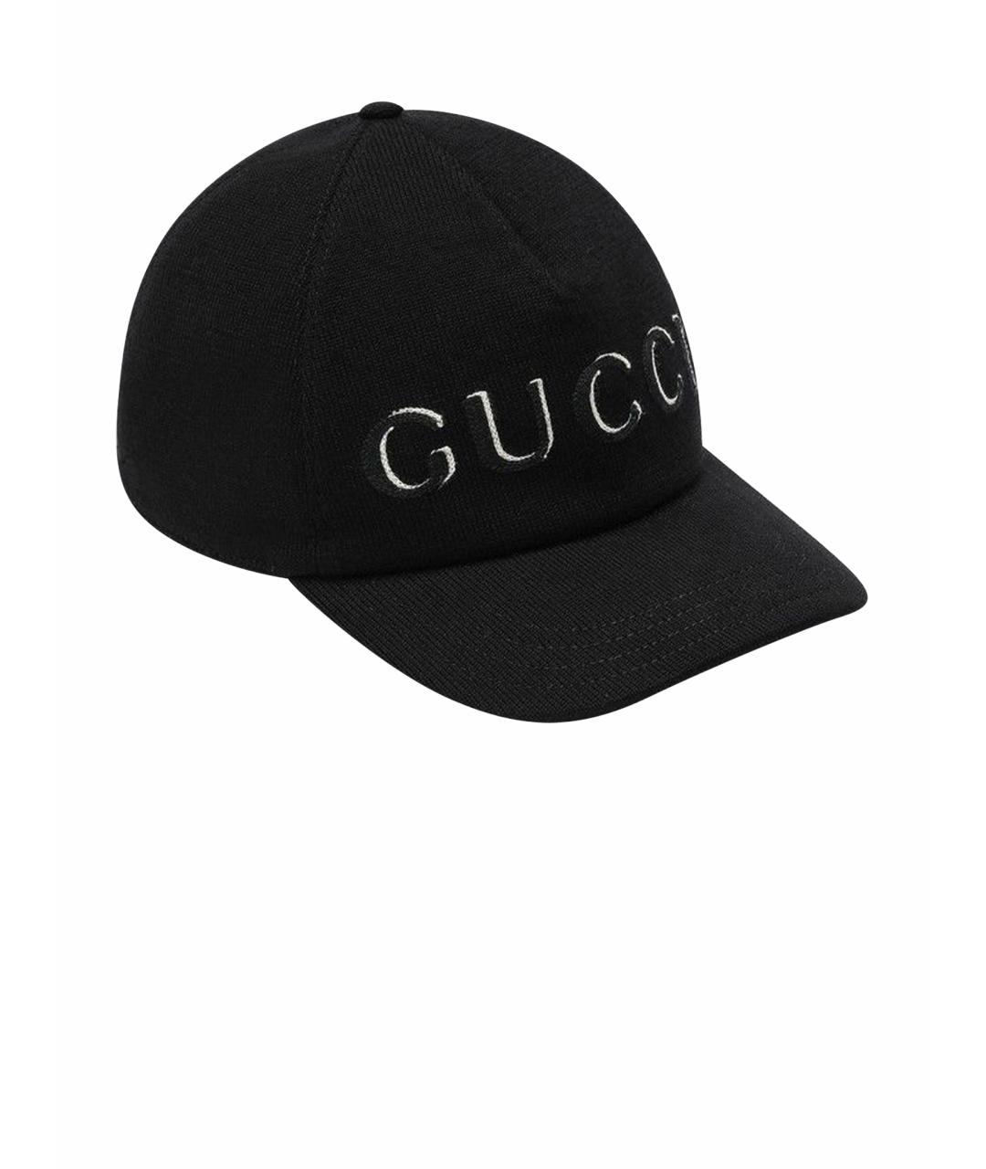 GUCCI Черная хлопковая кепка/бейсболка, фото 1