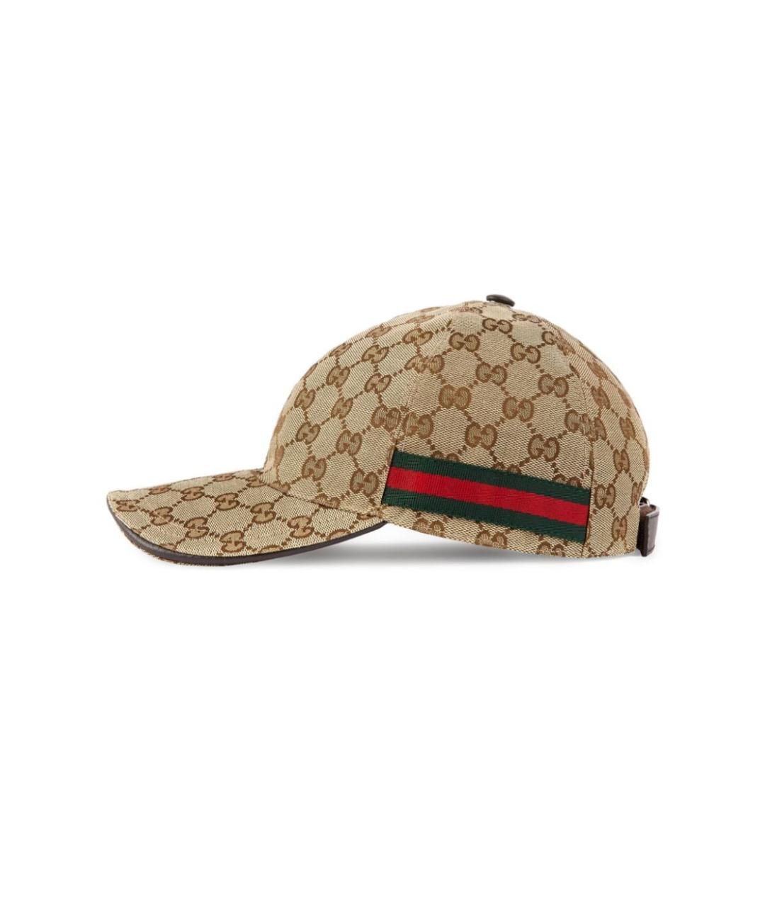 GUCCI Бежевая синтетическая кепка/бейсболка, фото 2