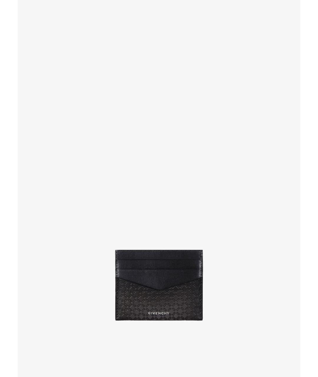GIVENCHY Черный кожаный кардхолдер, фото 3