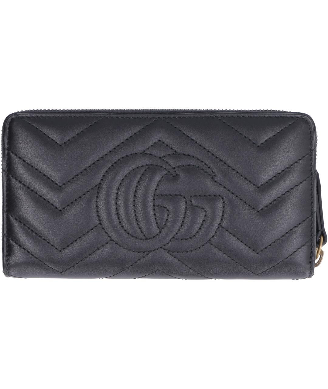 GUCCI Черный кожаный кошелек, фото 3