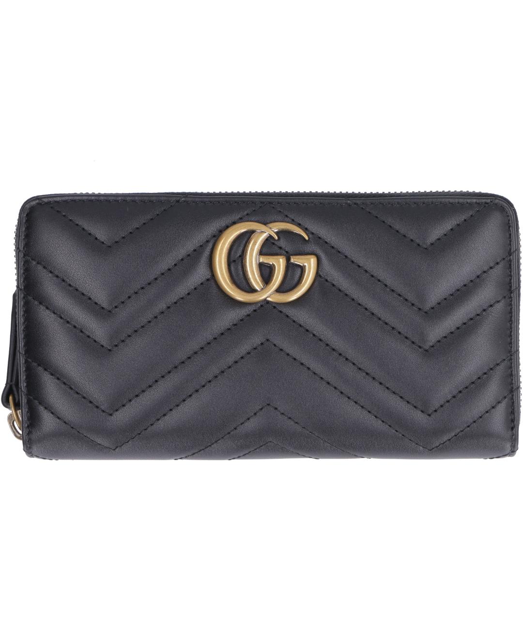 GUCCI Черный кожаный кошелек, фото 2