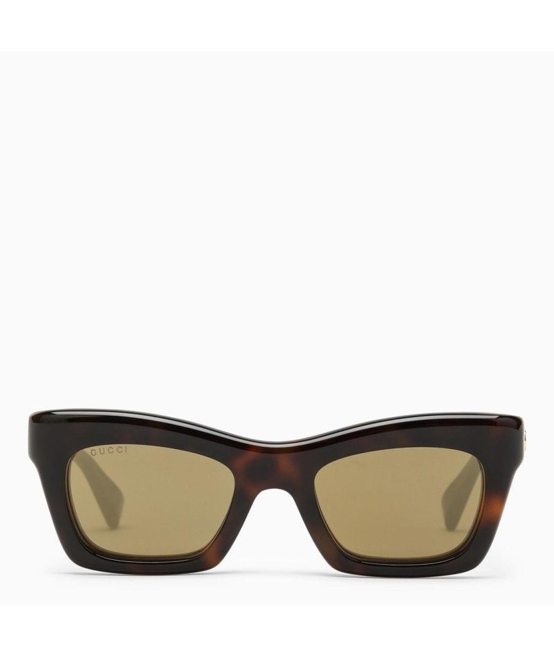 GUCCI Коричневые солнцезащитные очки, фото 3